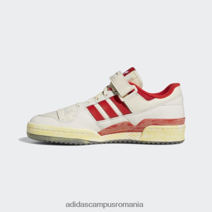 adidas campus romania forum 84 low aec pantofi roșii bărbați alb roșu J266N219577