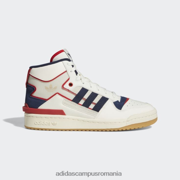 adidas campus romania forum exhib pantofi mijlocii bleumarin bărbați alb/marinier/stacojiu J266N219910