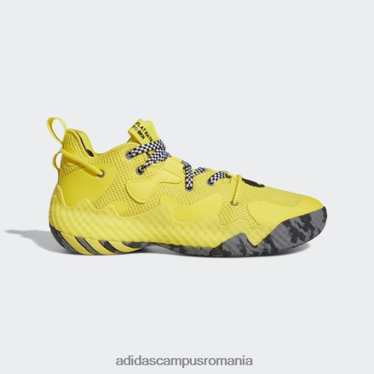 adidas campus romania întări vol. 6 pantofi de baschet galbeni bărbați galben/negru J266N220012