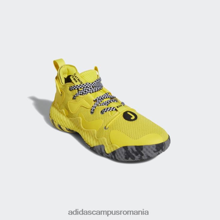adidas campus romania întări vol. 6 pantofi de baschet galbeni bărbați galben/negru J266N220012