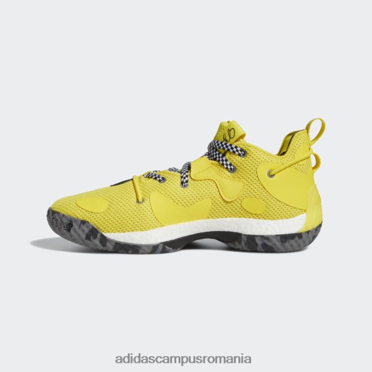 adidas campus romania întări vol. 6 pantofi de baschet galbeni bărbați galben/negru J266N220012