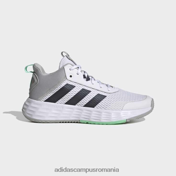 adidas campus romania ownthegame 2.0 lightmotion sport baschet mid pantofi alb adidas bărbați alb/negru albastru/mentă J266N219584