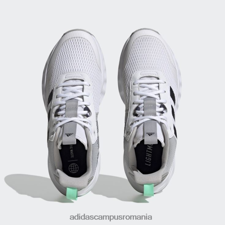 adidas campus romania ownthegame 2.0 lightmotion sport baschet mid pantofi alb adidas bărbați alb/negru albastru/mentă J266N219584