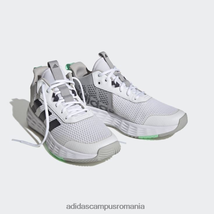 adidas campus romania ownthegame 2.0 lightmotion sport baschet mid pantofi alb adidas bărbați alb/negru albastru/mentă J266N219584