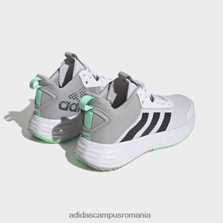 adidas campus romania ownthegame 2.0 lightmotion sport baschet mid pantofi alb adidas bărbați alb/negru albastru/mentă J266N219584