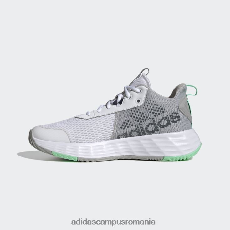 adidas campus romania ownthegame 2.0 lightmotion sport baschet mid pantofi alb adidas bărbați alb/negru albastru/mentă J266N219584