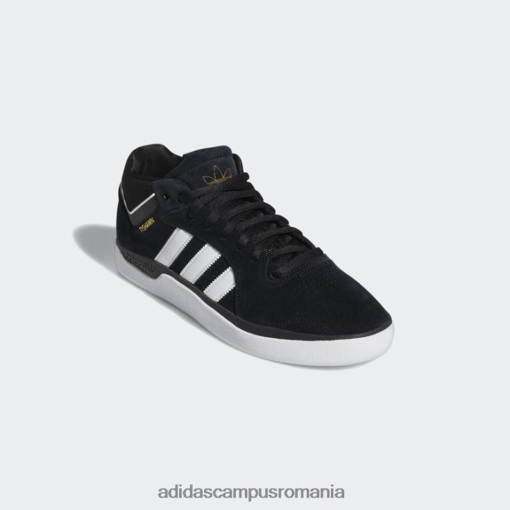 adidas campus romania pantofi Tyshawn albi bărbați alb negru J266N219752