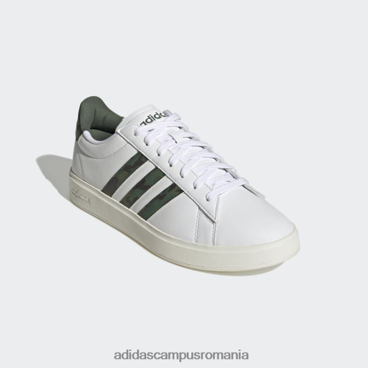 adidas campus romania pantofi albi Grand Court 2.0 bărbați oxid alb/verde J266N219928