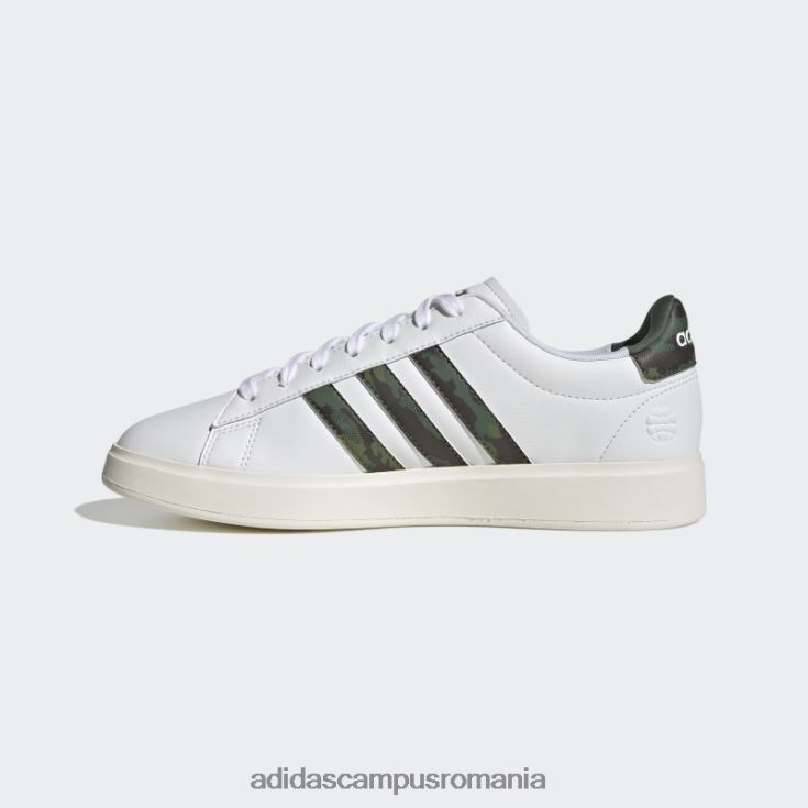 adidas campus romania pantofi albi Grand Court 2.0 bărbați oxid alb/verde J266N219928