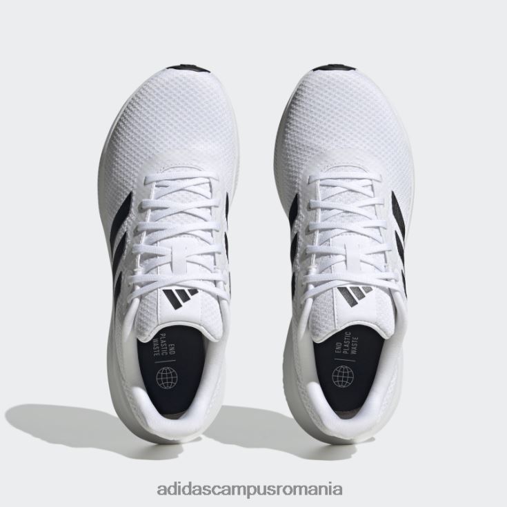 adidas campus romania pantofi de alergare albi runfalcon 3 cloudfoam bărbați alb negru J266N219444