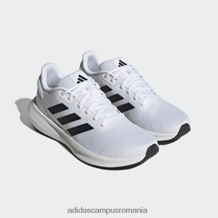 adidas campus romania pantofi de alergare albi runfalcon 3 cloudfoam bărbați alb negru J266N219444
