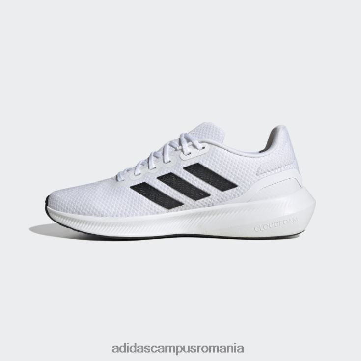 adidas campus romania pantofi de alergare albi runfalcon 3 cloudfoam bărbați alb negru J266N219444