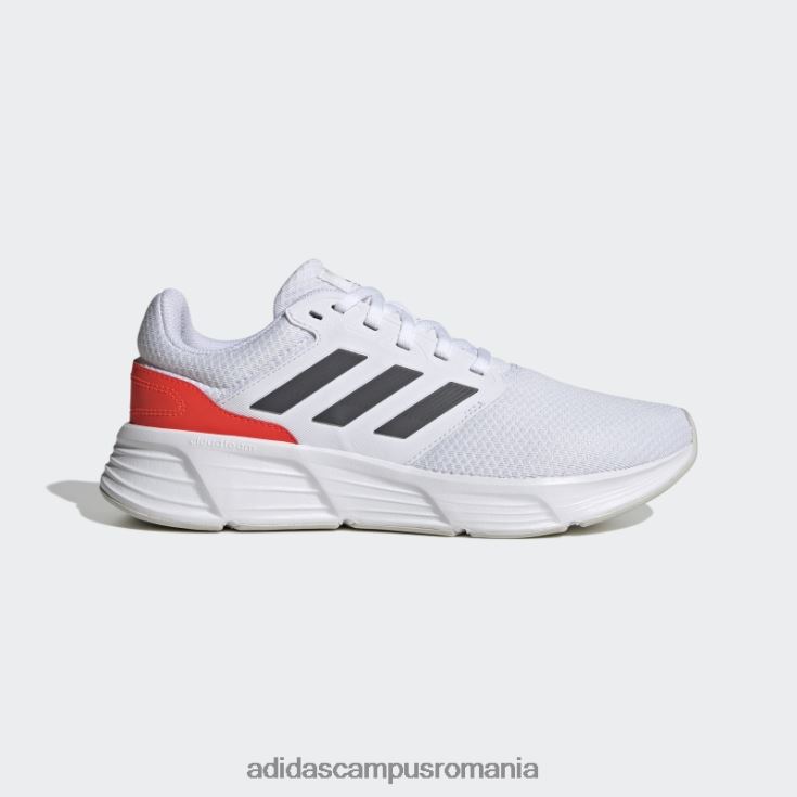 adidas campus romania pantofi de alergat galaxy 6 albi bărbați alb/gri/rosu J266N219336
