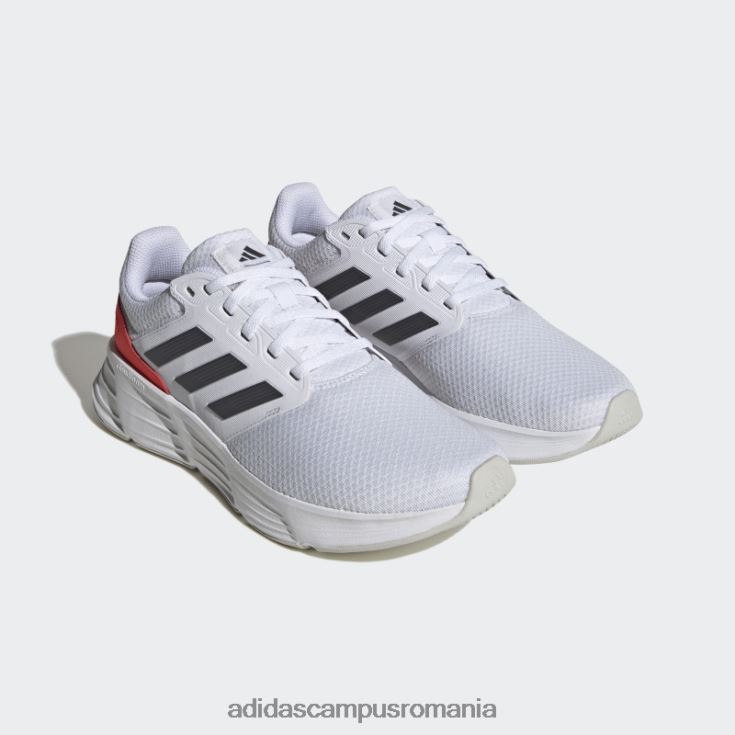 adidas campus romania pantofi de alergat galaxy 6 albi bărbați alb/gri/rosu J266N219336