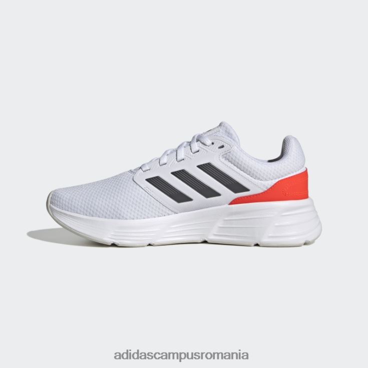 adidas campus romania pantofi de alergat galaxy 6 albi bărbați alb/gri/rosu J266N219336