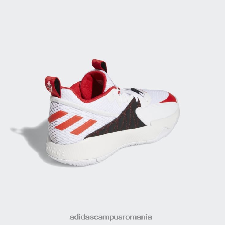 adidas campus romania pantofi de baschet albi certificati dame bărbați alb/roșu/gri liniuță J266N219487