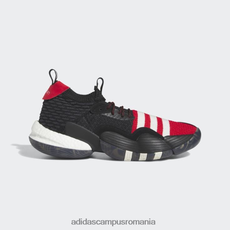 adidas campus romania pantofi de baschet black trae young 2.0 bărbați negru/stacojiu/alb J266N219306