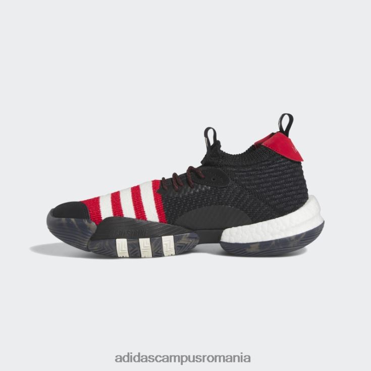 adidas campus romania pantofi de baschet black trae young 2.0 bărbați negru/stacojiu/alb J266N219306