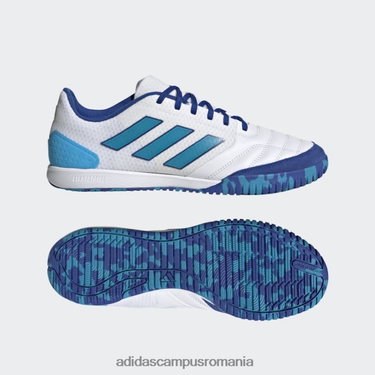 adidas campus romania pantofi de fotbal indoor competiție top sala alb bărbați alb/aqua îndrăzneț/albastru regal J266N219747