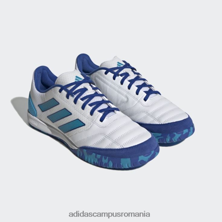 adidas campus romania pantofi de fotbal indoor competiție top sala alb bărbați alb/aqua îndrăzneț/albastru regal J266N219747