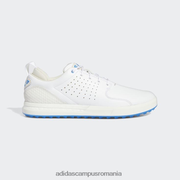 adidas campus romania pantofi de golf flopshot spikeless alb adidas bărbați alb/auriu metalic/albastru papură J266N219476