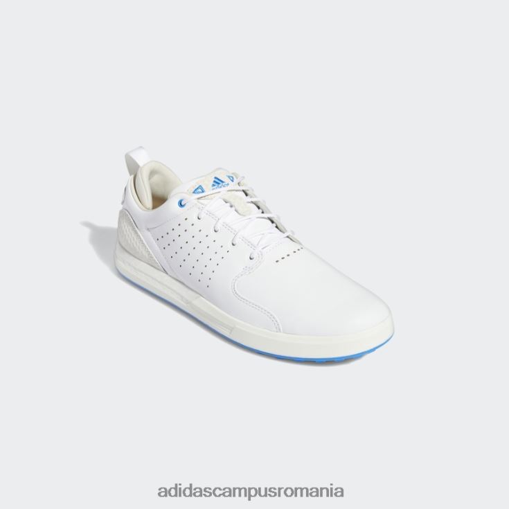 adidas campus romania pantofi de golf flopshot spikeless alb adidas bărbați alb/auriu metalic/albastru papură J266N219476