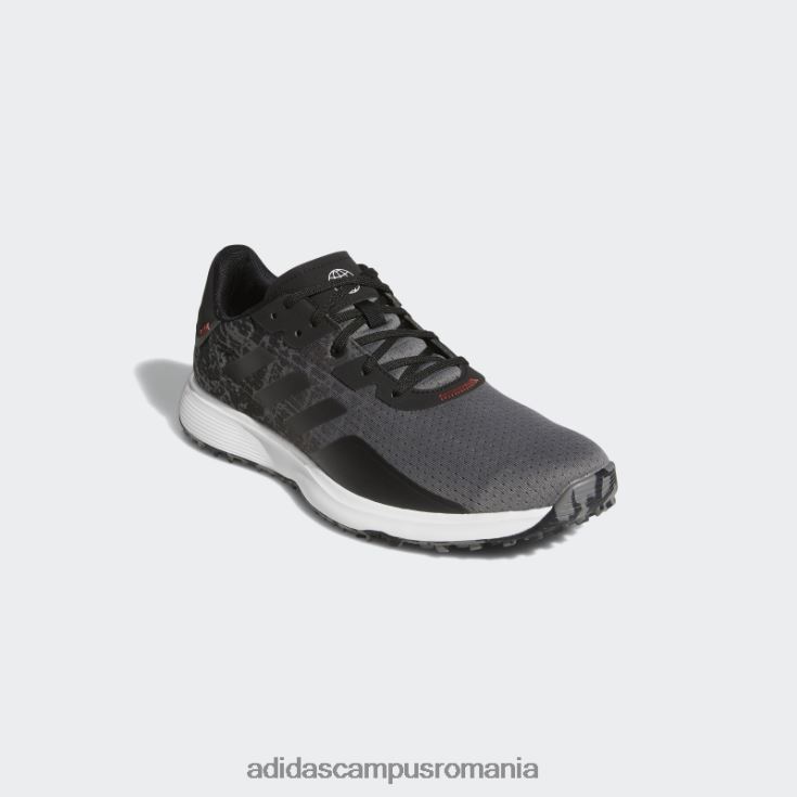 adidas campus romania pantofi de golf gri s2g fără vârfuri adidas bărbați gri/negru J266N219821