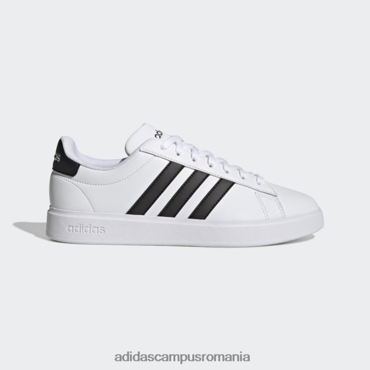 adidas campus romania pantofi grand court 2.0 negri bărbați alb negru J266N219333