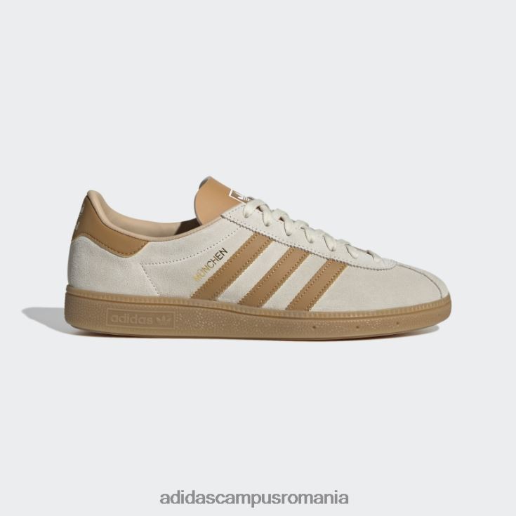 adidas campus romania pantofi gum munchen bărbați alb/mesa/gumă J266N219453