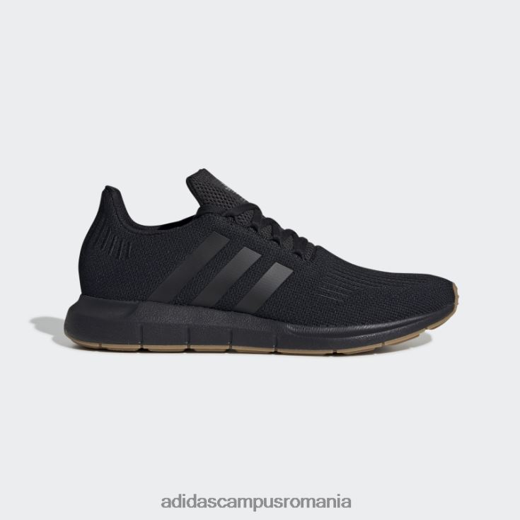 adidas campus romania pantofi negri de alergare rapidă bărbați negru/gumă J266N219315