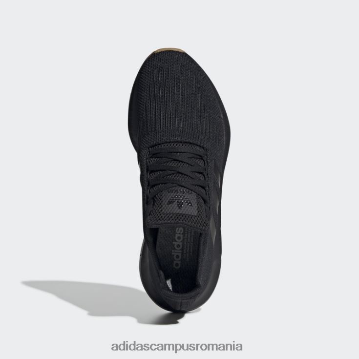adidas campus romania pantofi negri de alergare rapidă bărbați negru/gumă J266N219315