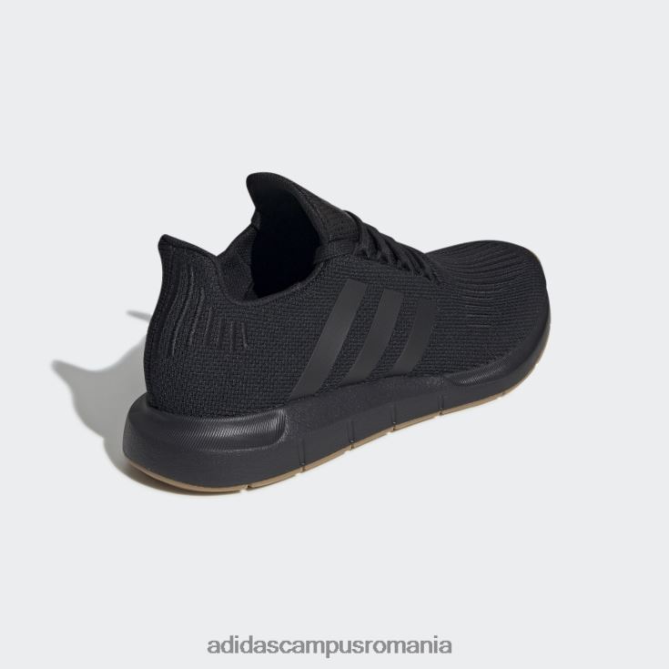 adidas campus romania pantofi negri de alergare rapidă bărbați negru/gumă J266N219315