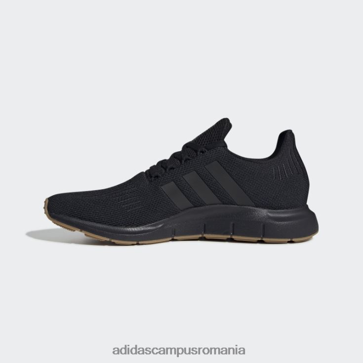 adidas campus romania pantofi negri de alergare rapidă bărbați negru/gumă J266N219315