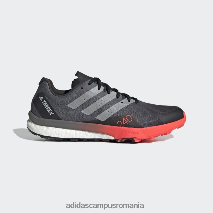 adidas campus romania pantofi negri terrex speed ultra trail running bărbați negru/argintiu/rosu J266N219690