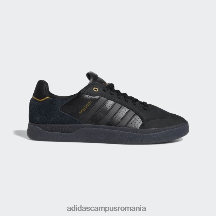 adidas campus romania pantofi negri tyshawn jos bărbați negru/auriu metalic J266N219445