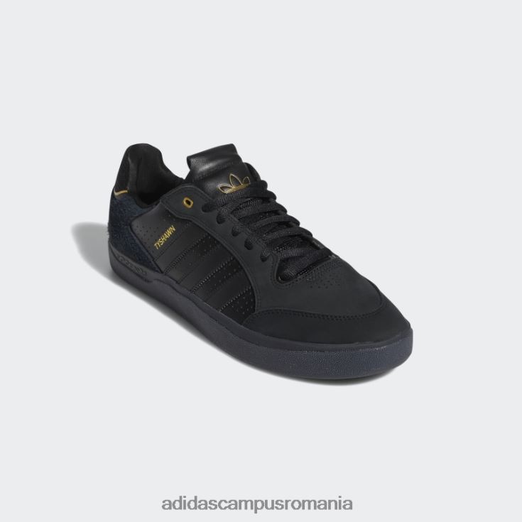 adidas campus romania pantofi negri tyshawn jos bărbați negru/auriu metalic J266N219445