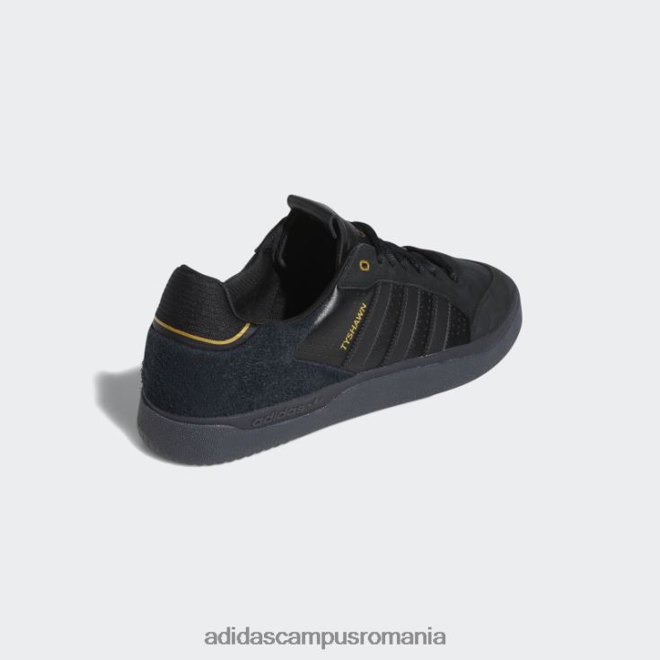 adidas campus romania pantofi negri tyshawn jos bărbați negru/auriu metalic J266N219445