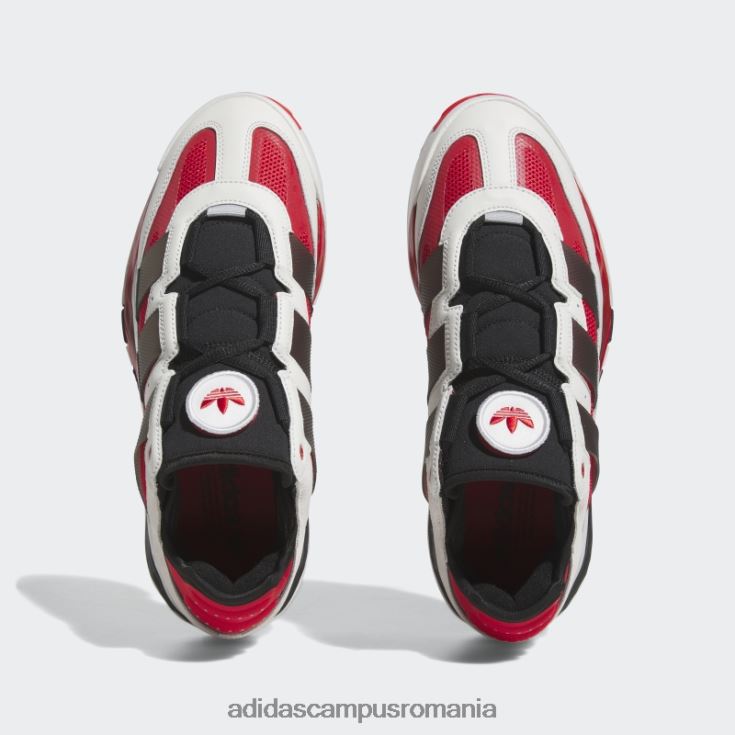 adidas campus romania pantofi niteball albi bărbați alb/negru/stacojiu J266N219472