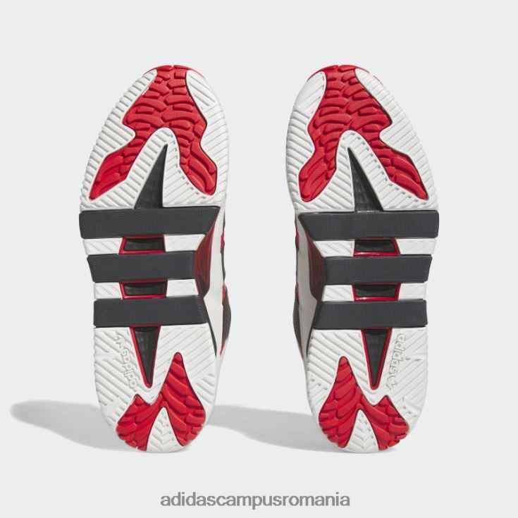 adidas campus romania pantofi niteball albi bărbați alb/negru/stacojiu J266N219472