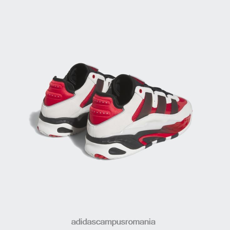 adidas campus romania pantofi niteball albi bărbați alb/negru/stacojiu J266N219472