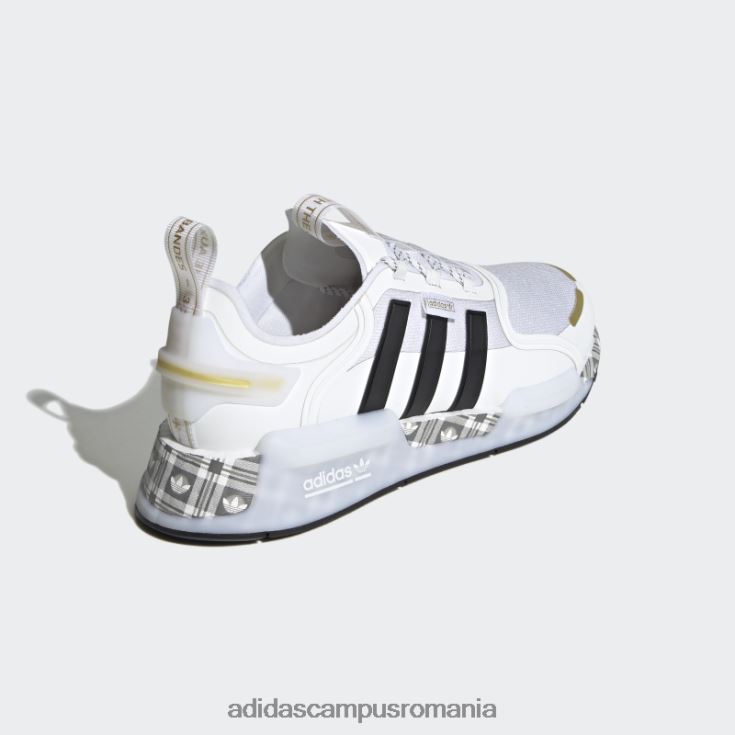 adidas campus romania pantofi nmd-r1 v3 alb bărbați alb/negru/auriu metalic J266N219370
