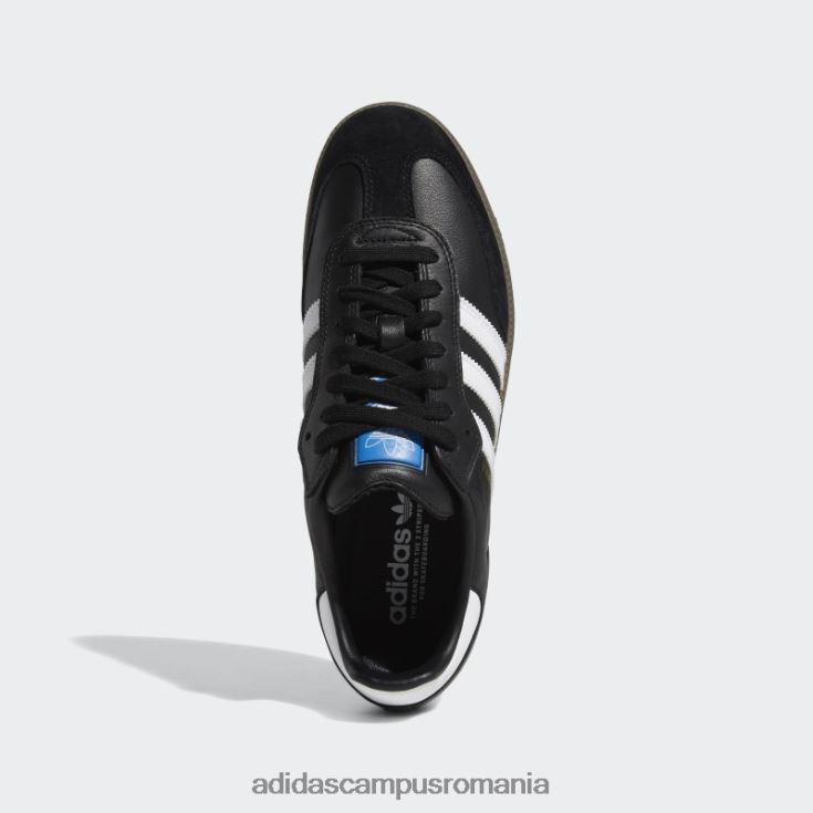 adidas campus romania pantofi samba adv negri bărbați negru/alb/auriu metalic J266N219430