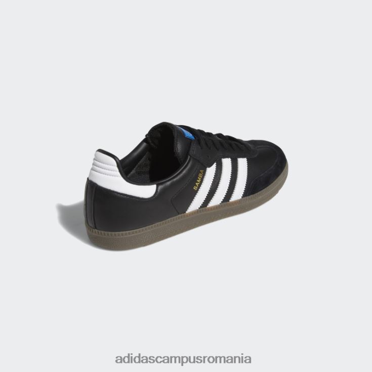 adidas campus romania pantofi samba adv negri bărbați negru/alb/auriu metalic J266N219430