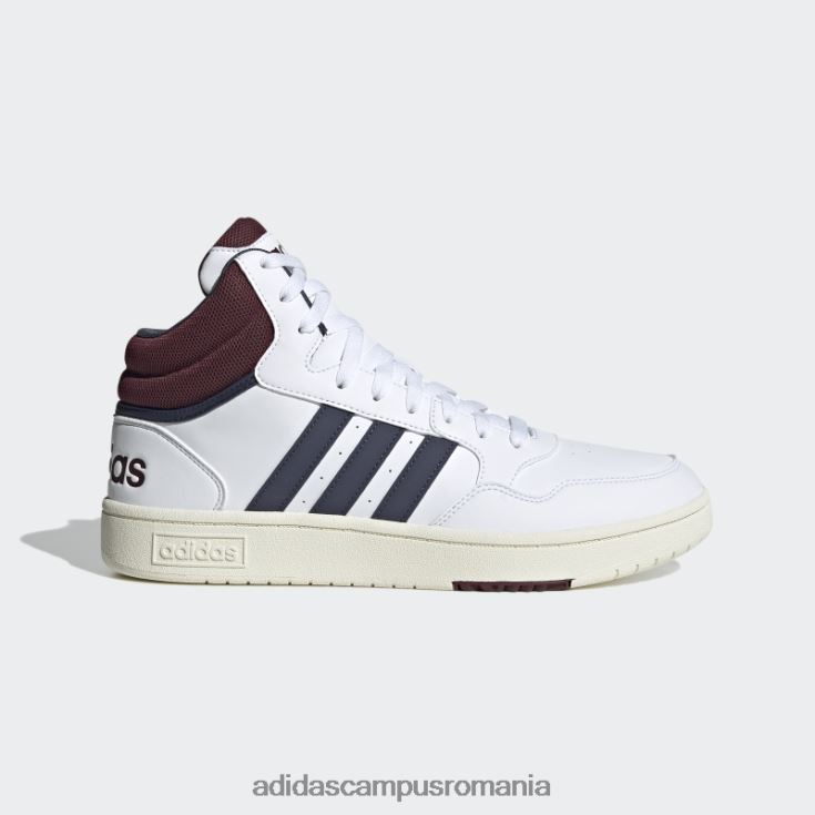 adidas campus romania pantofi vintage mid classic hoops 3.0 albi bărbați alb/marinier/rosu J266N219822