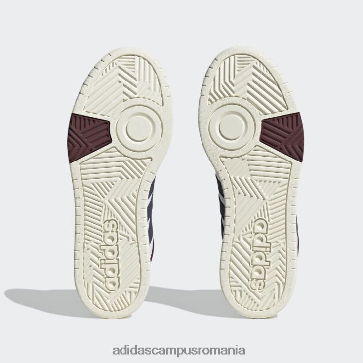 adidas campus romania pantofi vintage mid classic hoops 3.0 albi bărbați alb/marinier/rosu J266N219822