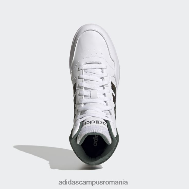 adidas campus romania pantofi vintage mid classic hoops 3.0 albi bărbați alb/verde oxid/albastru regal J266N219907