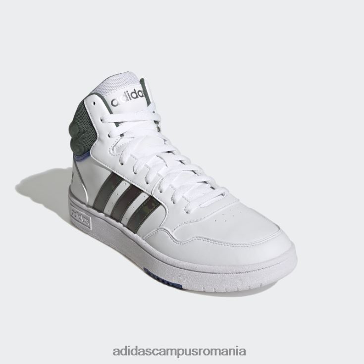 adidas campus romania pantofi vintage mid classic hoops 3.0 albi bărbați alb/verde oxid/albastru regal J266N219907