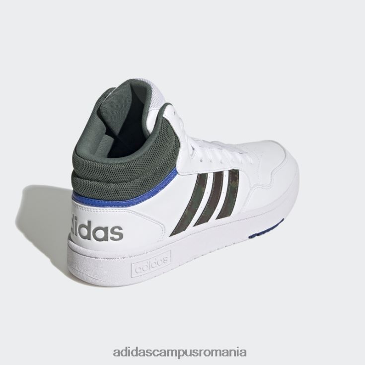 adidas campus romania pantofi vintage mid classic hoops 3.0 albi bărbați alb/verde oxid/albastru regal J266N219907