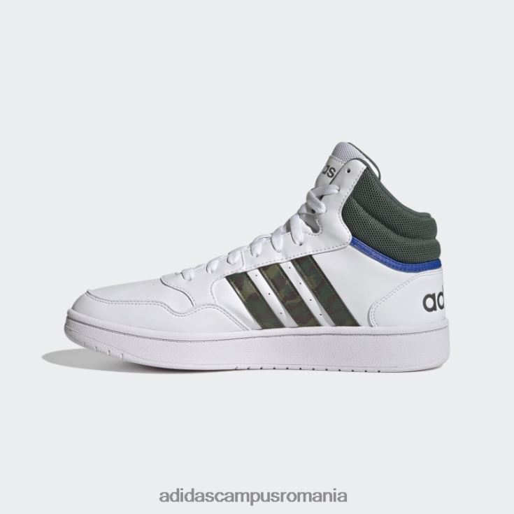 adidas campus romania pantofi vintage mid classic hoops 3.0 albi bărbați alb/verde oxid/albastru regal J266N219907