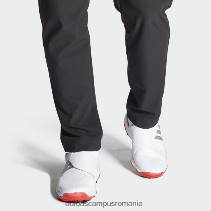 adidas campus romania tour360 22 pantofi de golf boa alb bărbați alb/argintiu/rosu J266N219916